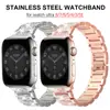 Adecuado para correa de reloj inteligente Apple Watch tres cuentas Diamante 38 mm 49 mm correa de aleación