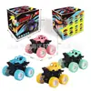 Brinquedos Infantis Veículo Off-Road de Quatro Rodas com Tração Inercial Carro de Acrobacias Dupla Face Drift Veículo Off-Road Carro de Puxar Venda por Atacado Transfronteiriça Empurrar