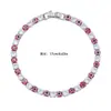 Pulseira Colorida de Camada Única com Zircônia Olho Grego, Design Ins Europeu e Americano, Joia de Strass