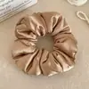 Almohada para Dormir Anillo para el Pelo de Intestino Grueso Cuerda para el Pelo de Dormir de Color Sólido Simple de Gama Alta para Mujer Cuerda para el Pelo con Cabeza de Bola Oversize Accesorios para el Pelo