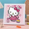 Nuevo Pegatina de Diamante Sanrio Kulomi Diy Hecho a Mano Dibujo Animado Lindo Educativo para Niños Regalo de Vacaciones