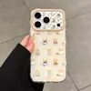 Funda linda de oso para teléfono Adecuada para Apple 16Promax Iphone17 Nicho 14 Doble Capa 13 Estuche Duro 12/11