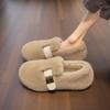Novos Sapatos Birkenstock Mary Jane Peludos 2026 para Mulheres, Calçados para Uso Externo, Forrados com Lã, Quentes, Mocassins de Solado Macio para Outono e Inverno