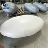 Banco ovalado de hormigón UHPC ultradelgado adorno de paisajismo para jardín y césped asiento de ocio de piedra artificial para exteriores hecho a medida