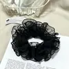 Cintas de pelo de burbujas coloridas, scrunchies de malla con lunares frescos, accesorios grandes de alta gama para moños para mujeres