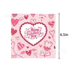 Nuevo Plato de Papel Rosa con Forma de Corazón para Fiesta de San Valentín Vaso de Papel Desechable Servilleta Mantel de Mesa Fiesta Decoración de Fiesta Vajilla