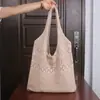 Bolsa de Hombro Tejida de Lana Estilo Ins Coreano Japonés Mori Girl Bolso de Compras Tejido Literario de Otoño Nuevo