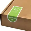 100 Adesivos/Pacote Adesivos Coloridos de Agradecimento Adesivos Retangulares de Selagem Adesivos de Selagem para Embalagem de Caixa de Presente Adesivos de Selagem para Embalagem de Delivery