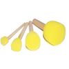 Pincel de esponja redondo para pintar cabeza de hongo sello pincel de esponja para pintar niños jardín de infantes educación temprana DIY hecho a mano frotar