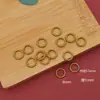 Estilo nacional dragón y fénix Xiangyun patrón de cáñamo conexión de anillo desgastada pendientes accesorios para el cabello círculo colgante argolla de salto joyería DIY