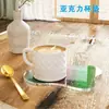 Porta-Copos de Acrílico Transparentes Coloridos Ins Simples Decoração de Casa Armazenamento Mesa de Jantar de Escritório Isolamento Térmico Tapete Anti-Queimadura