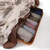 Cachecol Longo de Modal Rayon Monocromático de Aba Larga Retrô Macio Respirável Lenço Xale Turbante Feminino 70 de Largura Cor Nova