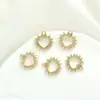 Banho UV retrô com diamante coração de amor cruz pata de animal pentagrama de amor acessórios de joalheria colar pingente DIY