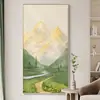 De volta com pintura de paisagem fundo de sofá pintura de entrada da sala de estar voltada para a parede quadro pendurado vento creme varanda pintura decorativa