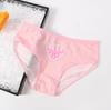 Em estoque atacado calcinhas respiráveis com estampa de letras europeias e americanas sem algodão, roupa íntima feminina para adolescentes
