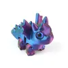 Enfeites de Triceratops Alado Impressos em 3D, Quatro Peças Móveis, Chaveiro Colorido, Enfeites de Dragão, Mudança de Cor Noturna