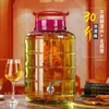 Frasco de vino de vidrio envío 30 kg 40 kg burbuja gruesa botella de vino grifo recipiente de vino sin plomo barril de vino frasco de vino