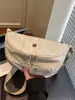 2026 Estilo Nuevo Ligera Casual Color Sólido Simple Tela de Nylon Portátil Elegante Hombro Único Cruzada Bolso de Mujer para Uso al Aire Libre
