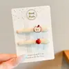 Nuevo Pasador de Pelo con Lazo 2026 para Mujer, Pinza Lateral con Diseño de Corazón Dopamina, Pasador de Pelo de Alta Gama para Flequillo y Cabello Suelto, Pinza de Pato