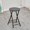 Silla Moderna Simple Plegable Portátil Silla Taburete Redondo Silla de Computadora Moda Hogar Silla de Comedor Taburete Silla Creativa Respaldo