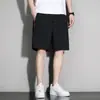 Pantalones Cortos de Seda de Hielo para Hombre Verano Delgados Sueltos Versátiles Transpirables de Secado Rápido Ropa Exterior de Verano Casual Talla Grande Pantalones de Longitud Media