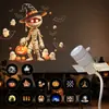 Nueva lámpara de proyección de Halloween transfronteriza con doble modo, enchufe directo USB, luz ambiental creativa, luz nocturna de proyección de cielo estrellado