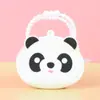 Bolsa de monedas con cremallera de silicona de dibujos animados Llavero de mano Color macarrón Mini bolsa de monedas Bolsa de almacenamiento para niños Regalo