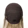 Peluca de Encaje Frontal 13*4 Tejida a Mano con Fibra de Alta Temperatura, Peluca Bob Corto Dorado Degradado para Mujeres, Cobertura Completa de la Cabeza