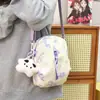 Bolso de Hombro de Moda para Niña Personalizado Graffiti Impresión por Chorro de Tinta Bolso para Teléfono Móvil para Salir Mochila Cruzada Pequeña Fresca para Niña