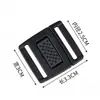 Enchufe plano de cuatro lados, enchufe plano de par colorido, hebilla de seguridad, hebilla de enchufe plano ultrafina de POM negro, cierre para accesorios de bolsa