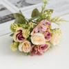Buquê de Casamento de Rosas Simuladas Multicabeças Ins Escandinavo Adereços para Fotografia de Casamento Decoração Floral para Casa Transfronteiriço