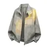 Chaqueta de cuero PU con cuello alto estilo retro americano transfronteriza para hombre, abrigo de cuero suelto de talla grande de moda para otoño