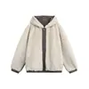 Ropa para Hombre North Boundary 2025 Invierno Estilo Nuevo Chaqueta de Algodón con Capucha y Cuello de Piel Desmontable Chaqueta de Algodón Reversible para Hombre Chaqueta de Algodón Cálida