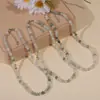 Collar Transfronterizo de Jade Tianshan para Mujer, Pulsera Cadena de Clavícula de Jade, Diseño Simple, Cuentas de Piedra Natural, Lujo Ligero y Sensación de Alta Gama