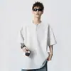 Camiseta de Manga Corta con Cuello Polo para Hombre, Chaleco de Moda para Pareja, Nueva Camiseta Deportiva Casual Versátil de Media Manga Holgada