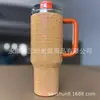 Copo de Carro de Camada Dupla Transfronteiriço de 40 oz com Design de Strass Degradê, Copo de Gelo para Manter Frio Montado no Carro, Copo Térmico Portátil Criativo para Exterior
