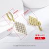 Pendientes de borla de alta gama para mujer, de estilo europeo y americano, con incrustaciones de cobre y diamantes, con circonitas, elegantes y a la moda, que combinan con todo.