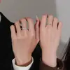 Anillos de Pareja Qingluan para Hombres y Mujeres Diseño de Nicho Ins Nueva Moda Simple Lujo Accesible Gama Alta Anillo Ajustable Venta al por Mayor