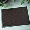 Tapete desinfetante antiderrapante de listras duplas com tapete absorvente de suporte poliéster PVC capacho venda quente de comércio exterior