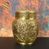 Hongda Latão Completo Dragão e Fênix Embossados Chengxiang Latas de Chá de Cobre Armazenamento de Luxo Leve para Casa e Escritório Ornamentos de Bronze