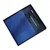 Caja de Regalo Set de Cuadernos de Sarga Transfronterizos con Logo Personalizado, Cuaderno de Cuero Suave para Oficina, Regalo Souvenir al por Mayor