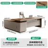 Mesa de chefe, mesa de escritório, mesa executiva estilo luxo leve creme, mesa de computador de escritório, conjunto de mesa e cadeira para escritório de espaço pequeno