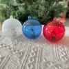 Bola de Plástico de 7cm Color Macarrón Bola de Navidad Bola de Plástico Bola Transparente Bola con Brillo Bola Decorativa Bola Macarrón