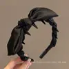 Diadema Negra con Lazo para Mujer, Diseño de Corona Alta, Nuevo Estilo 2025, Diadema para Uso Diario, Diadema para Lavarse la Cara, Pinza para el Cabello, Accesorio para el Cabello