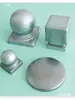 Tampão para Tubo Quadrado, Acessórios de Ferro, Tampa Decorativa para Guarda-corpo, Cabeça de Plugue, Tampão de Coluna Galvanizado para Corrimão, Cabeça de Coluna, Tampão de Coluna