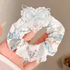 Lazo para el pelo de osito dulce, Cuerda para el pelo de estilo perezoso lindo, Gomita de terciopelo con lazo para mujer, Accesorio para el pelo de mujer