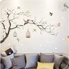 [SK2022AB] Nova flor lua adesivo de parede estilo chinês liso elegante gaiola pássaro quarto fundo adesivo decorativo