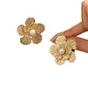Pendientes de Perlas Incrustadas con Flores de Doble Capa Transfronterizos Europeos y Americanos, Moda de Gama Alta y Elegantes, Pendientes Populares de Flor de Perla, Frescos y Dulces