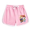 Traje de verano para bebé de niño y niña de dibujos animados del equipo Wang Wang, nuevo para niños, de algodón, manga corta, shorts, delgado de dos piezas, fino