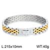 Pulsera de moda coreana simple chapado al vacío 5 baht 10mm pulsera ajustable de acero de titanio para hombre pulsera de pareja
